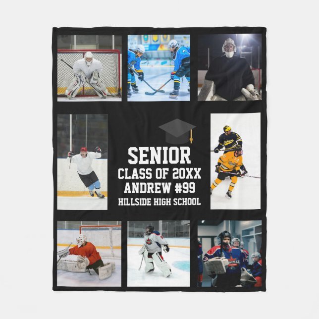 Manta Polar Personalized Ice Hockey Senior Night Graduation (Anverso)