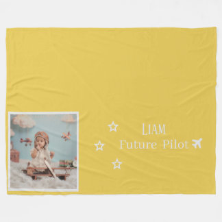 Manta Polar Personalized Kids Future Pilot with Photo & Name