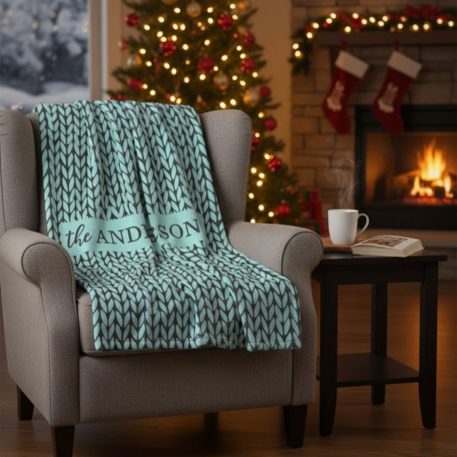 Manta Polar Personalized Knit Pattern Cozy Fleece Blanket (Subido por el creador)