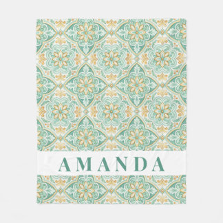 Manta Polar Personalized Moroccan Tile Mediterranean