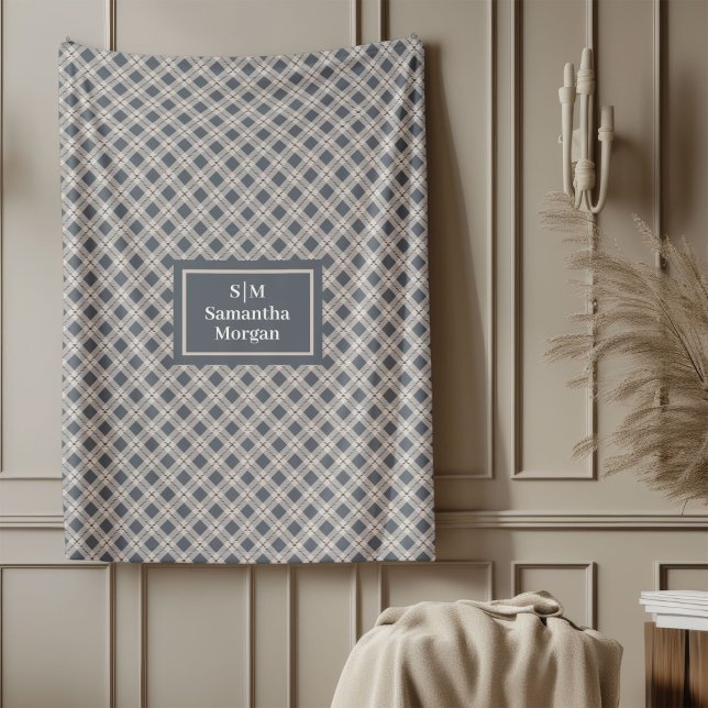 Manta Polar Personalized Pastel Throw Modern Cozy Accent (Personalized Pastel Throw Modern Cozy Accent)