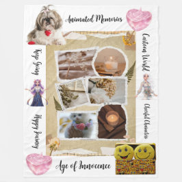 Manta Polar Personalized Pets & Quotes Design Fleece Blanket