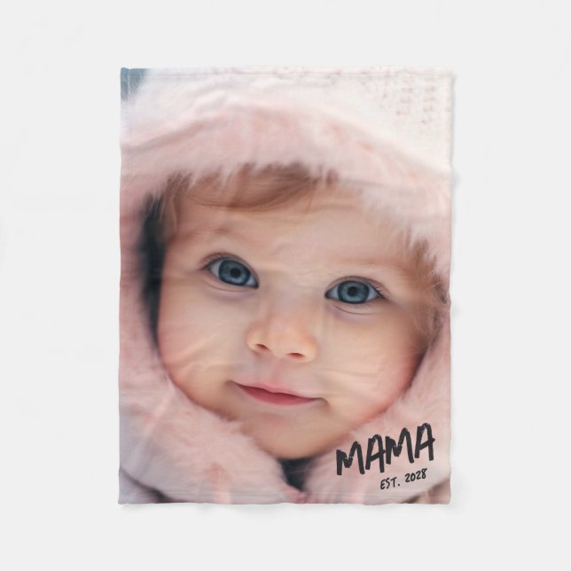 Manta Polar Personalized Photo Keepsake Mama (Anverso)