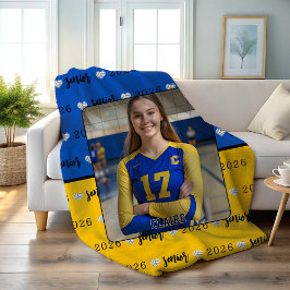 Manta Polar Personalized Picture Volleyball Senior Graduation 