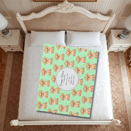 Manta Polar Personalized Puppy Baby Blanket 