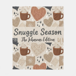 Manta Polar Personalized Snuggle Season Family Name