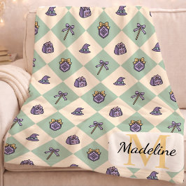 Manta Polar Personalized Wizard School Monogram Name Green