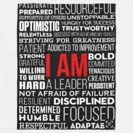 Manta Polar Personalized Word Cloud Sherpa Fleece Blanket