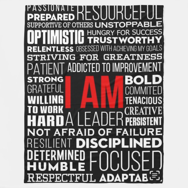 Manta Polar Personalized Word Cloud Sherpa Fleece Blanket (Anverso)