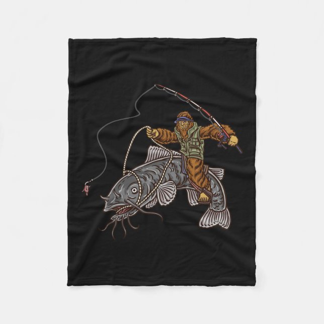 Manta Polar Pesca a pie de página de pesca silvestre (Anverso)