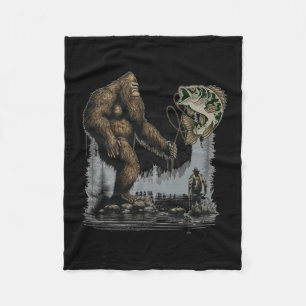 Manta Polar Pesca de pie gigante Funny Pescado Sasquatch