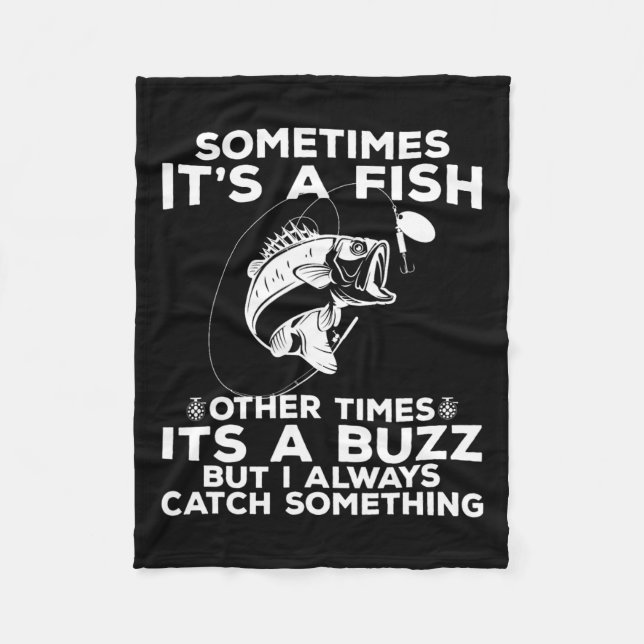 Manta Polar Pesca divertida a veces es pesca de peces (Anverso)