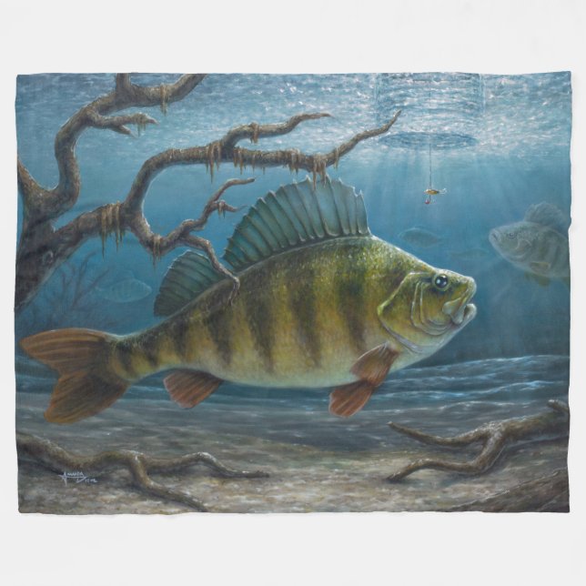 Manta Polar Pesca en hielo para percas (Frente (Horizontal))