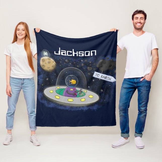 Manta Polar Pescado alegre lindo del ilustracion del personali (In situ)