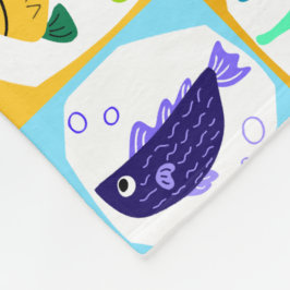 Manta Polar Pescado colorido