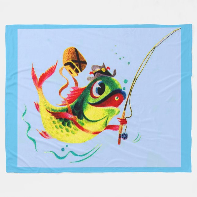 Manta Polar Pescado de los años 1940 (Frente (Horizontal))