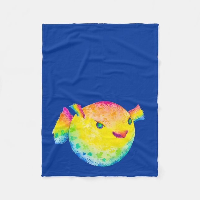Manta Polar Pescado de Puffer (Anverso)