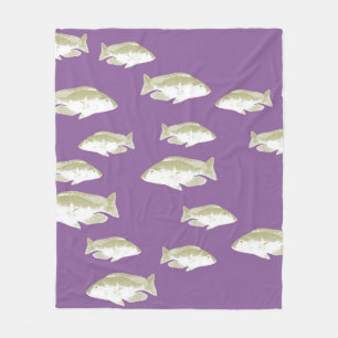 Manta Polar Pescado morado
