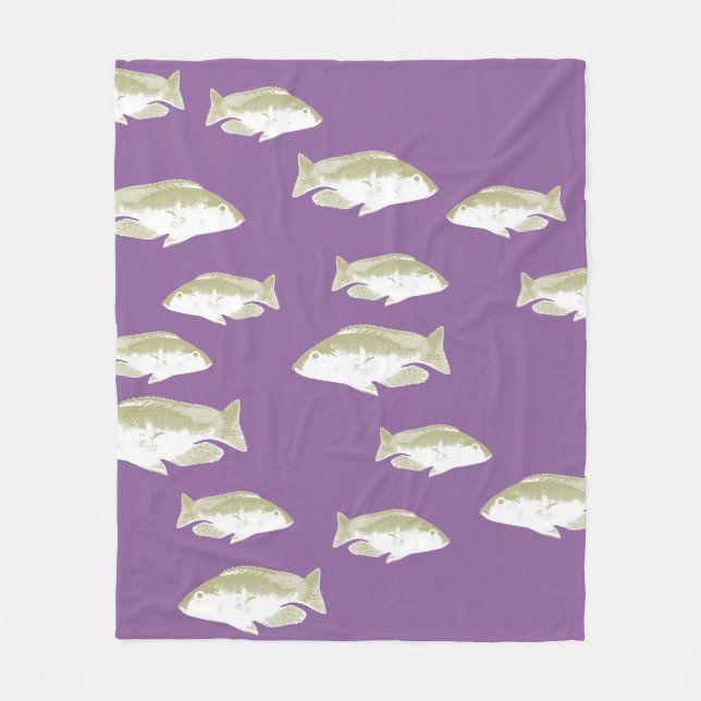 Manta Polar Pescado morado (Anverso)