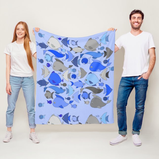 Manta Polar Pescado plateado (In situ)