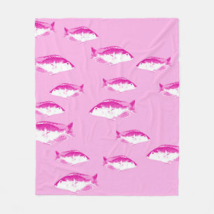 Manta Polar Pescado rosa