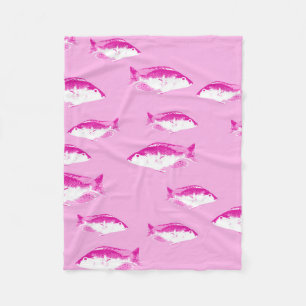 Manta Polar Pescado rosa