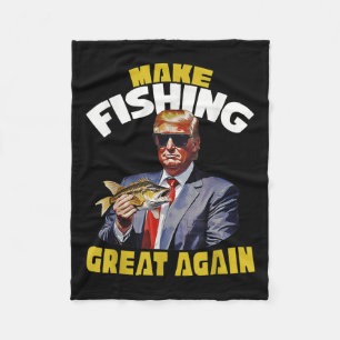 Manta Polar Pescador De Trump En Pesca De Trump 2024