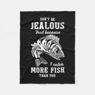 Manta Polar Pescador Regalo Más Pescado Que Tú