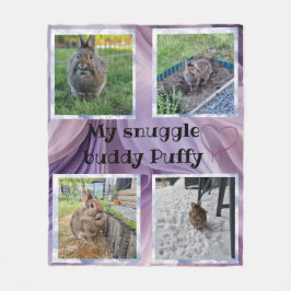 Manta Polar Pet bunny photo snuggle Fleecedecke