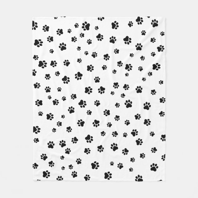 Manta Polar Pet Paw - Car or Dog Seamless Pattern  (Anverso)