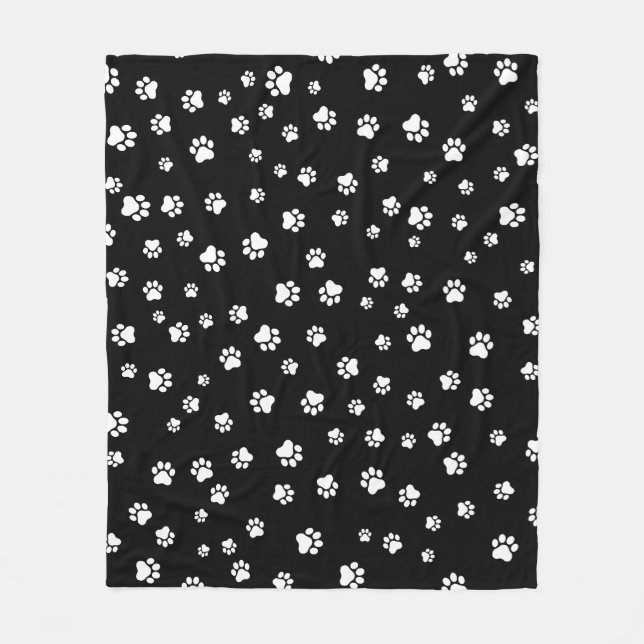 Manta Polar Pet Paw - Car or Dog Seamless Pattern (Anverso)