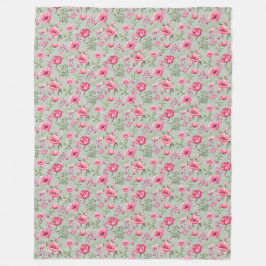 Manta Polar Pétalos de Blush Meadow en Flor