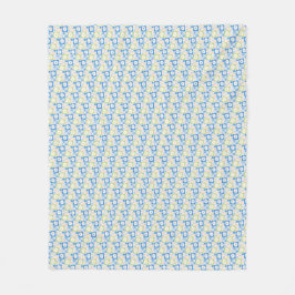 Manta Polar Pétalos en Silencio 10. Estampado floral.