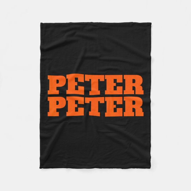 Manta Polar Peter Peter Pumpkin come Halloween Parejas Costum (Anverso)