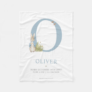 Manta Polar Peter Rabbit   Personalized Letter O