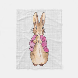 Manta Polar Peter the Rabbit Pink Jacket Gray Linen