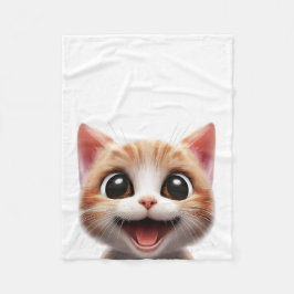 Manta Polar Petit chat mignon, chaton adorable, cute, ginger