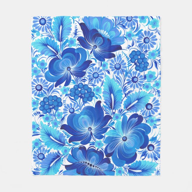 Manta Polar Petrikivka Ukrainian traditional folk art (Anverso)