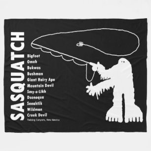 Manta Polar Petroglifo del pescador Sasquatch