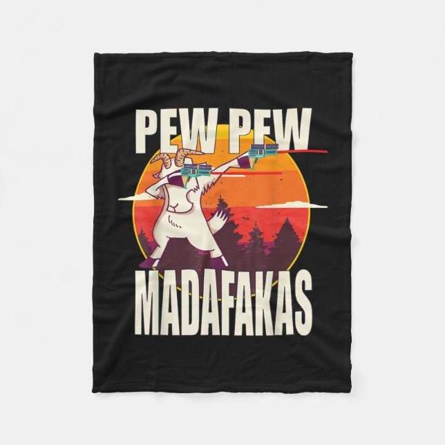 Manta Polar Pew Pew Madafakas (Anverso)