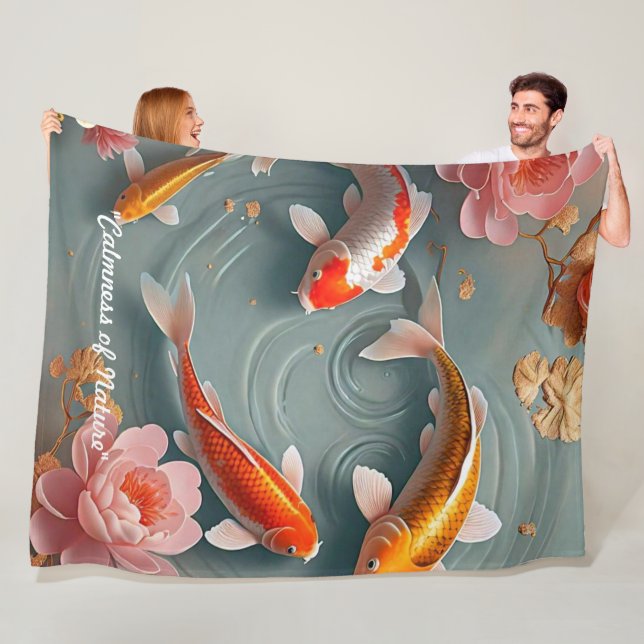 Manta Polar "Pez Koi Nadando Libre" (In situ)