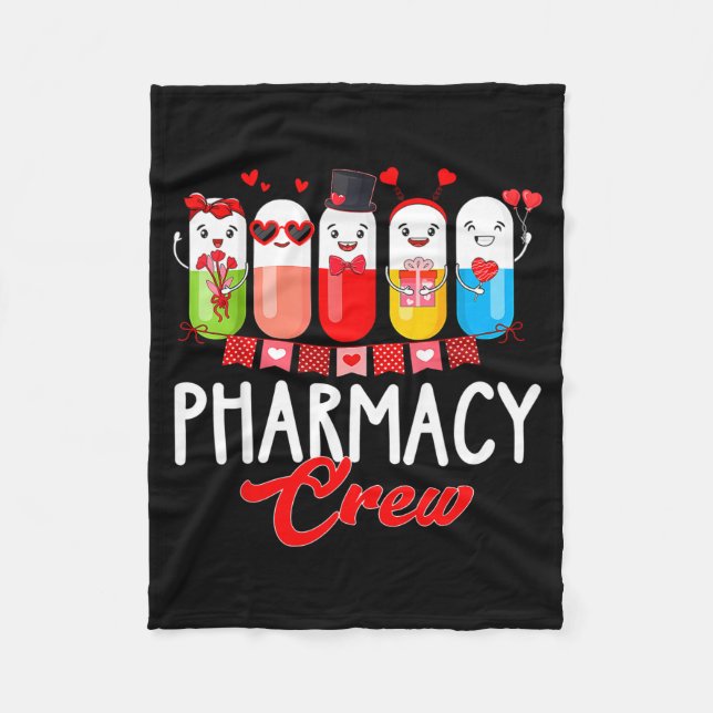 Manta Polar Pharmacy Crew Nurse Valentines Day Pharmacist Tech (Anverso)