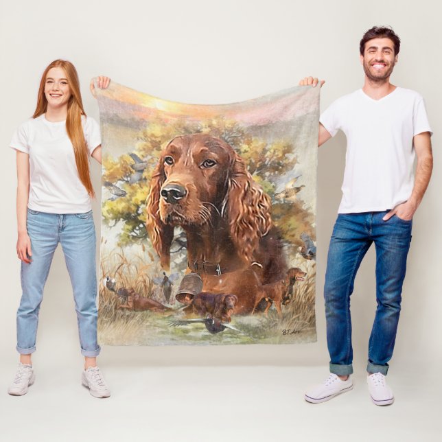 Manta Polar Pheasant de caza de colonos irlandeses, Art (In situ)