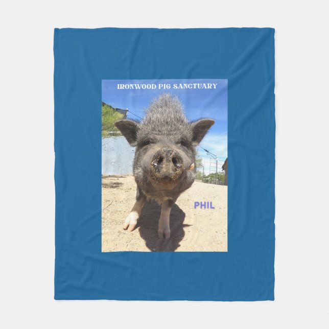 Manta Polar Phil Blanket para ir con tu Phil-Low! (Anverso)