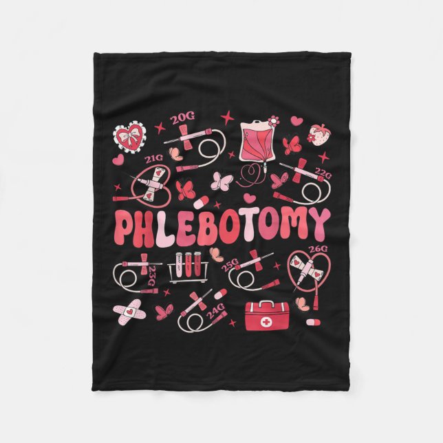 Manta Polar Phlebotomist Heart Phlebotomy Nurse Tech Gift Vale (Anverso)