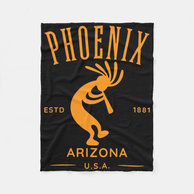 Manta Polar Phoenix Arizona Dancing Kokopelli Design (Anverso)