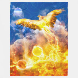 Manta Polar Phoenix Bird RISE POR ENCIMA DE SUS PROBLEMAS