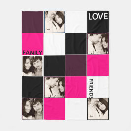 Manta Polar PHOTO Abierto Pink Eggplant Pink