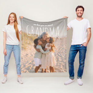 Manta Polar PhotoPop Personalizado Te Queremos Mucho Abuela
