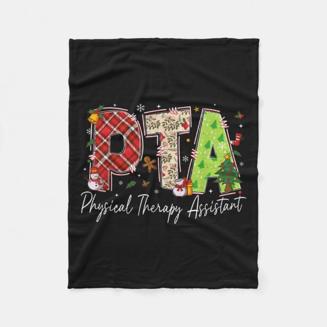 Manta Polar Physical Therapy Therast Istant Pta Santa Christma (Anverso)